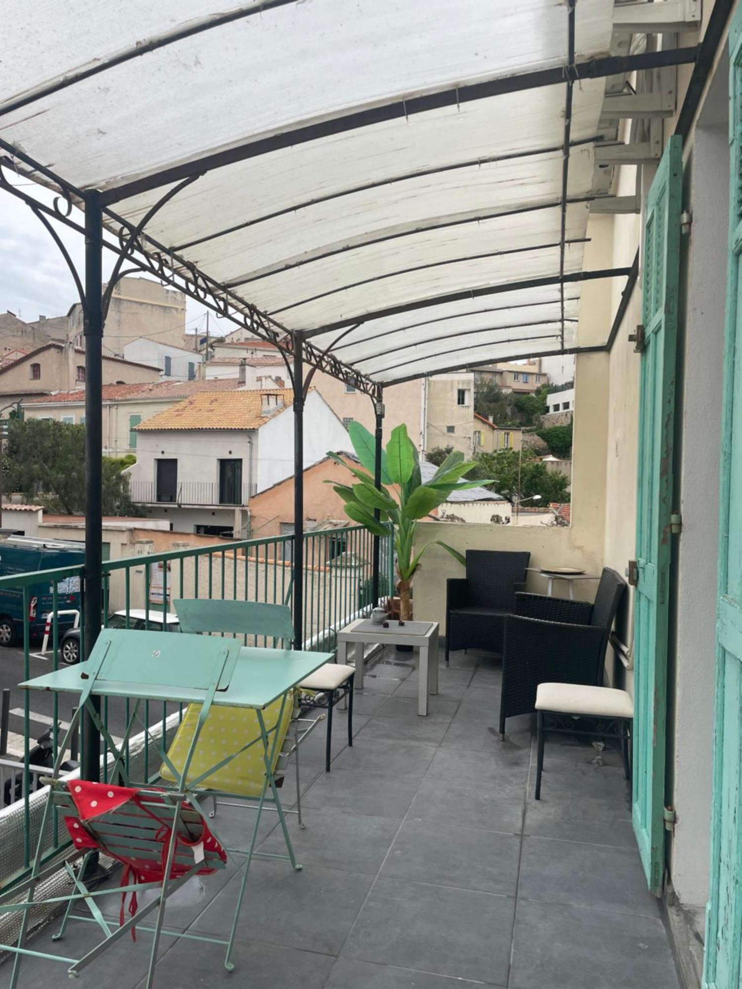 Stud Terras Ville Corniche 2 Pers Stat Gratuit Rue Modif Suivt Possib Et Accord Exclusif 마르세유 외부 사진
