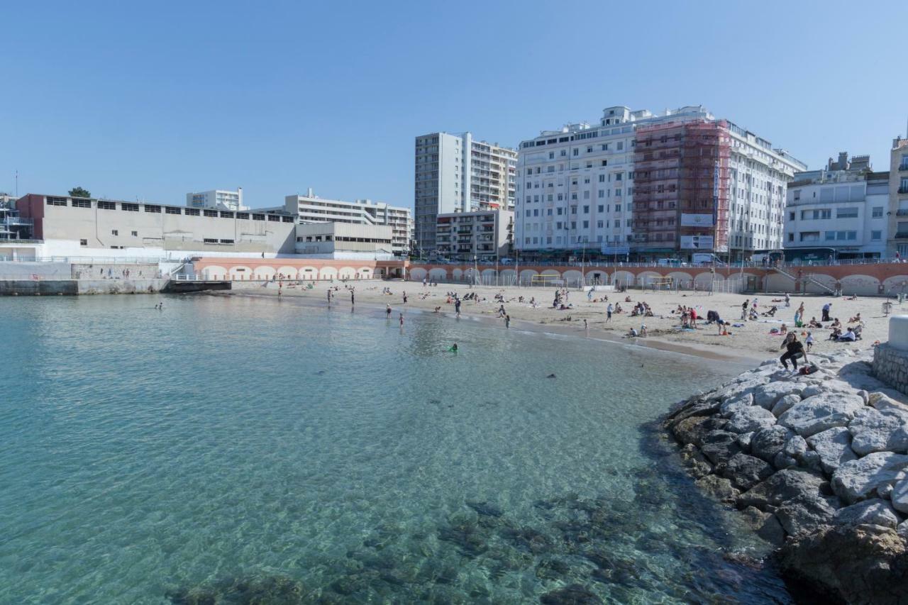Stud Terras Ville Corniche 2 Pers Stat Gratuit Rue Modif Suivt Possib Et Accord Exclusif 마르세유 외부 사진